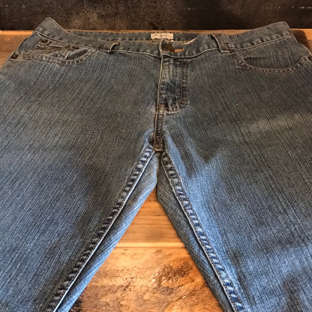 NEW Calvin Klein dark wash flare jeans Size 11x33